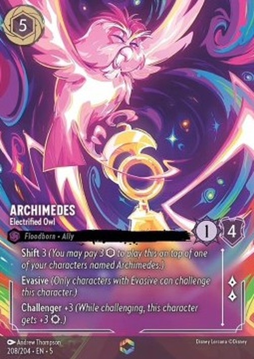 Lorcana 5SSK Archimedes - Electrified Owl (V.2)