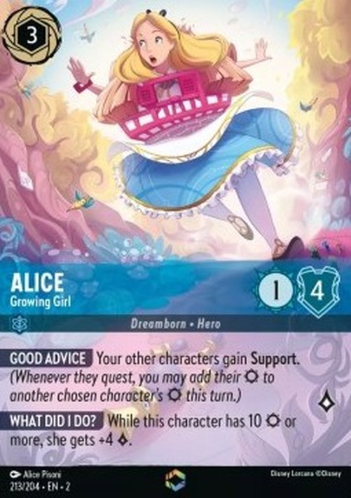 Lorcana 2ROF Alice - Growing Girl (V.2)