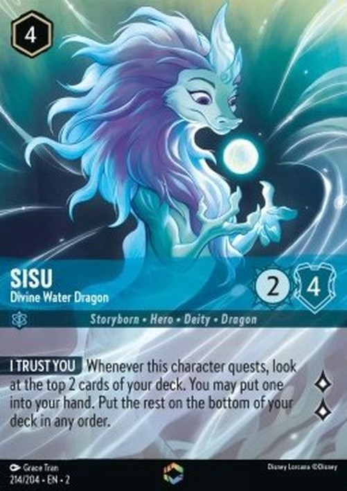 Lorcana 2ROF Sisu - Divine Water Dragon (V.2)