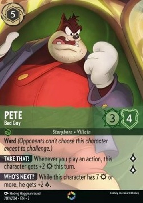 Lorcana 2ROF Pete - Bad Guy (V.2)