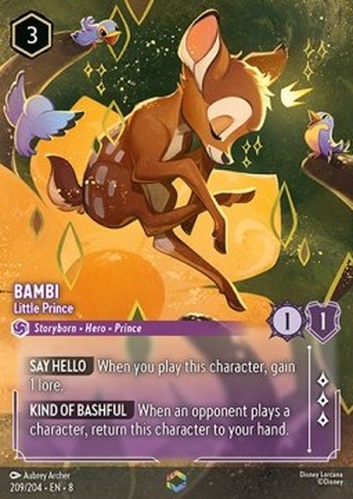 Lorcana 8JAF Bambi - Little Prince (V.2)