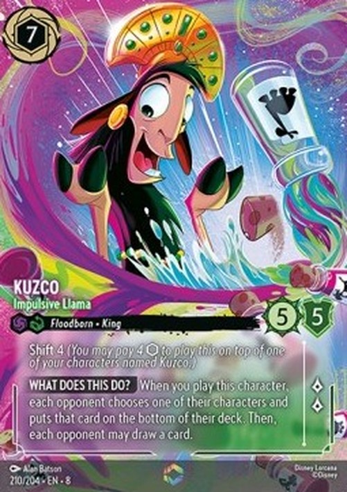 Lorcana 8JAF Kuzco - Impulsive Llama (V.2)