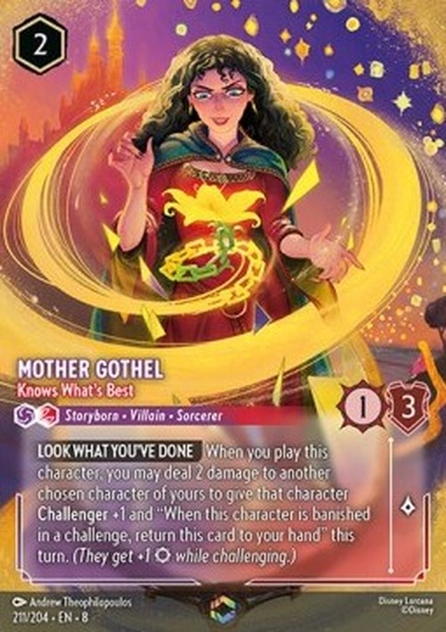 Lorcana 8JAF Mother Gothel - Knows What's Best (V.2)