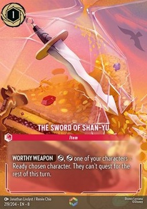 Lorcana 8JAF The Sword of Shan-Yu (V.2)