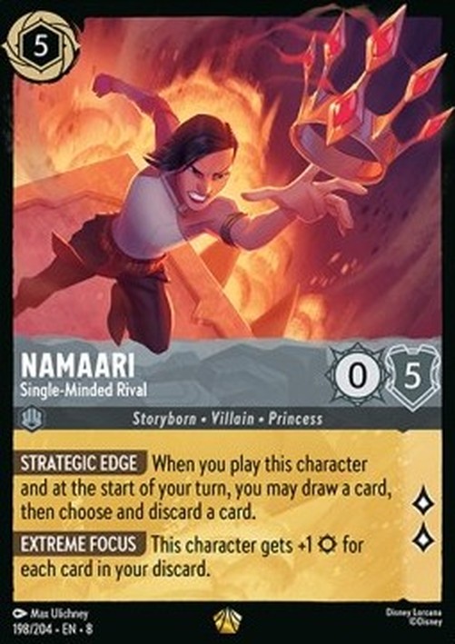 Lorcana 8JAF Namaari - Single-Minded Rival