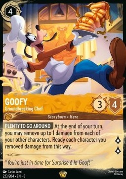 Lorcana 8JAF Goofy - Groundbreaking Chef (V.2)