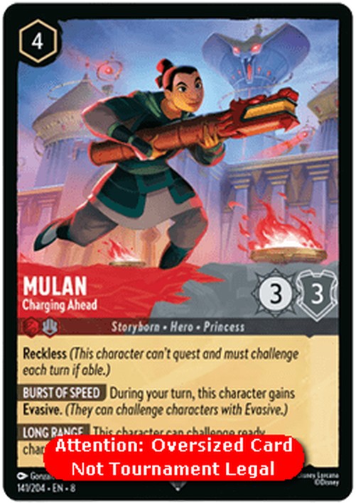 Lorcana 8JAF Mulan - Charging Ahead (V.2)