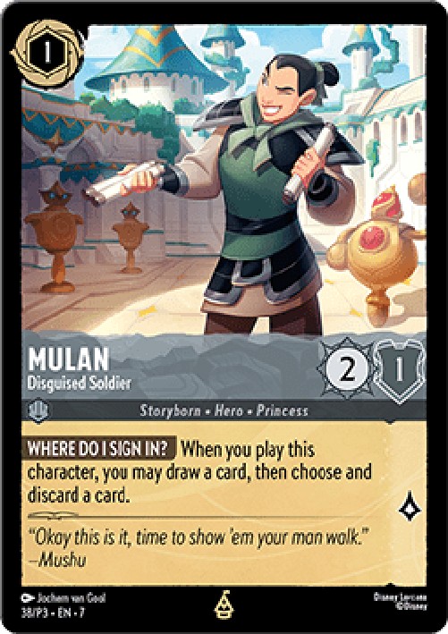 Lorcana PR3 Mulan - Disguised Soldier