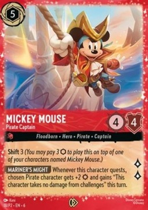 Lorcana PR2 Mickey Mouse - Pirate Captain