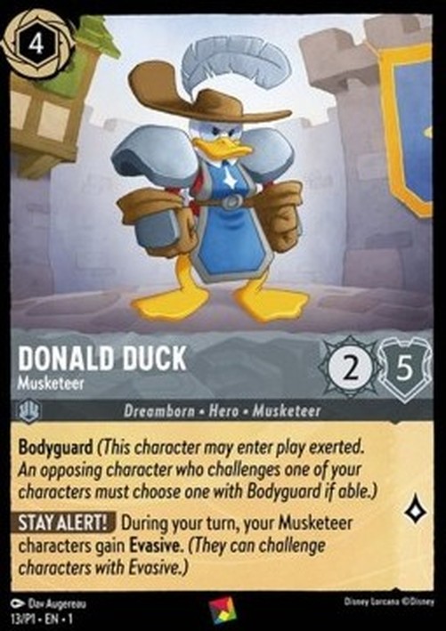 Lorcana PR1 Donald Duck - Musketeer