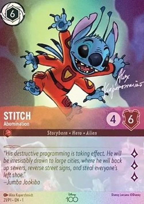 Lorcana PR1 Stitch - Abomination