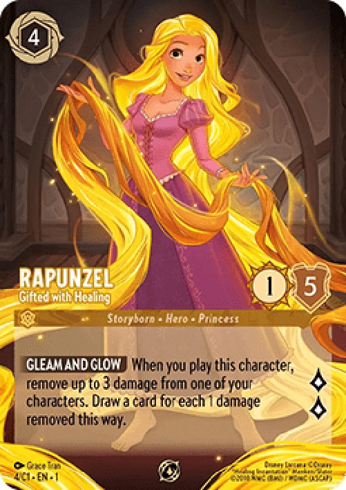 Lorcana CH1 Rapunzel - Gifted with Healing