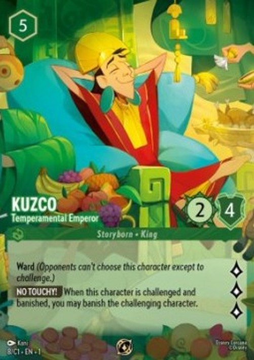 Lorcana CH1 Kuzco - Temperamental Emperor