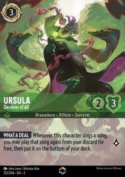 Lorcana 3INK Ursula - Deceiver of All (V.2)
