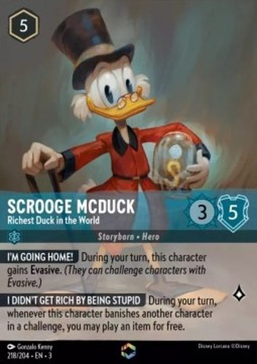 Lorcana 3INK Scrooge McDuck - Richest Duck in the World (V.2)