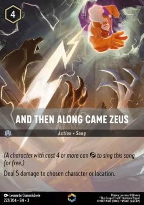 Lorcana 3INK And Then Along Came Zeus (V.2)