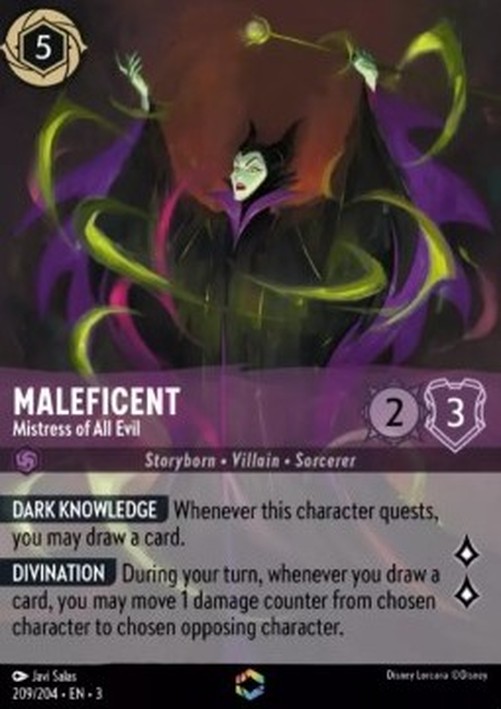 Lorcana 3INK Maleficent - Mistress of All Evil (V.2)