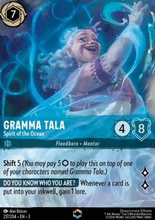 Lorcana 3INK Gramma Tala - Spirit of the Ocean (V.2)