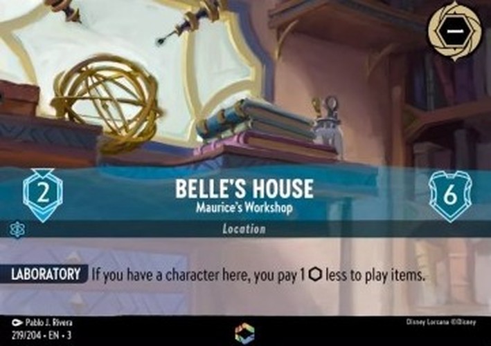 Lorcana 3INK Belle's House - Maurice's Workshop (V.2)