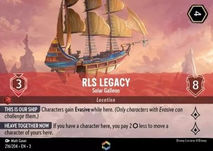 Lorcana 3INK RLS Legacy - Solar Galleon (V.2)