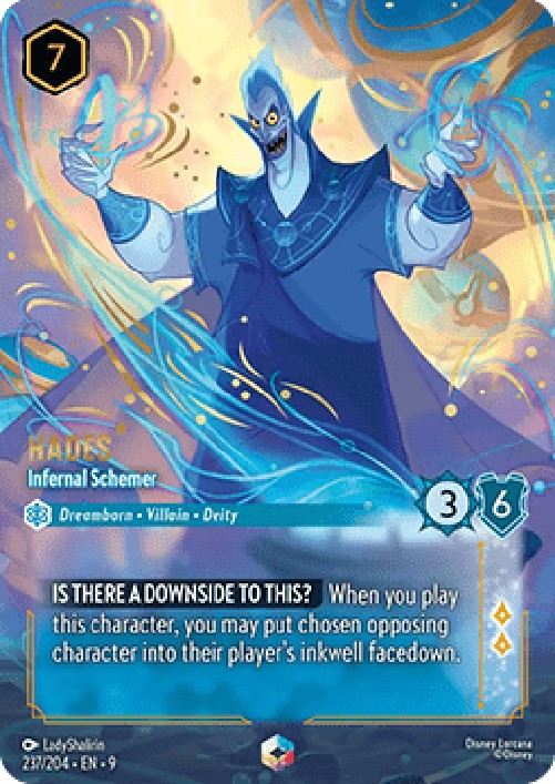Lorcana 9FAB Hades - Infernal Schemer (V.2)