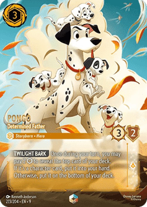 Lorcana 9FAB Pongo - Determined Father (V.2)