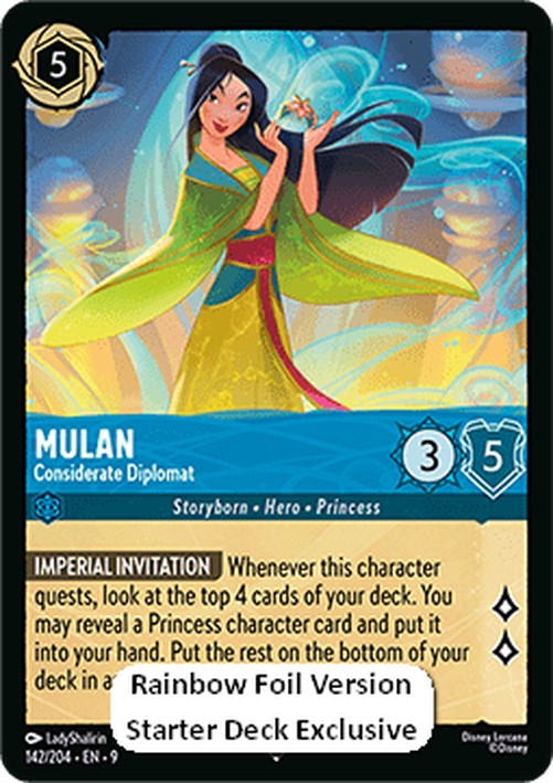 Lorcana 9FAB Mulan - Considerate Diplomat (V.3)