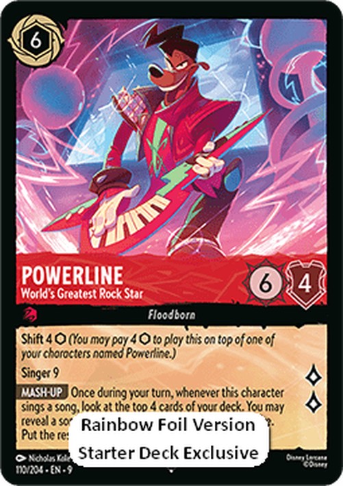 Lorcana 9FAB Powerline - World's Greatest Rock Star (V.3)