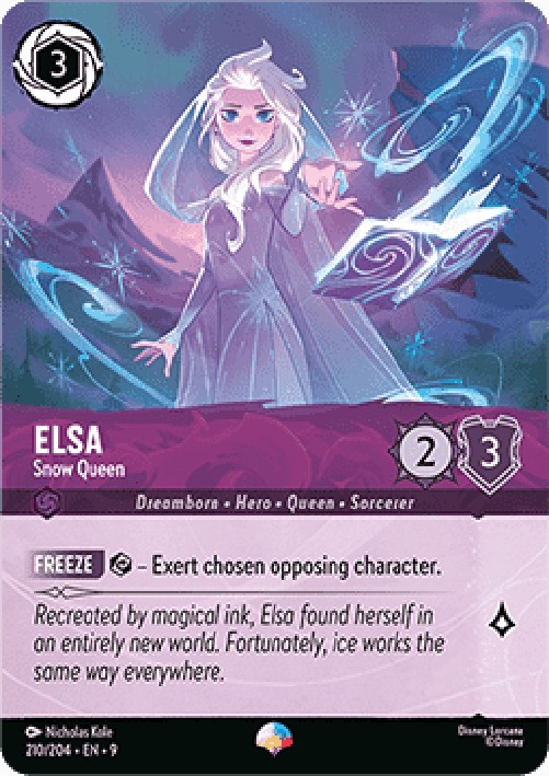 Lorcana 9FAB Elsa - Snow Queen (V.2)