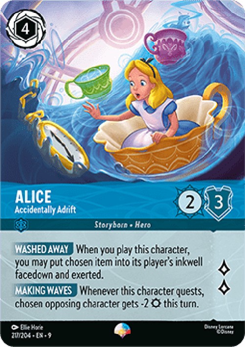 Lorcana 9FAB Alice - Accidentally Adrift (V.2)