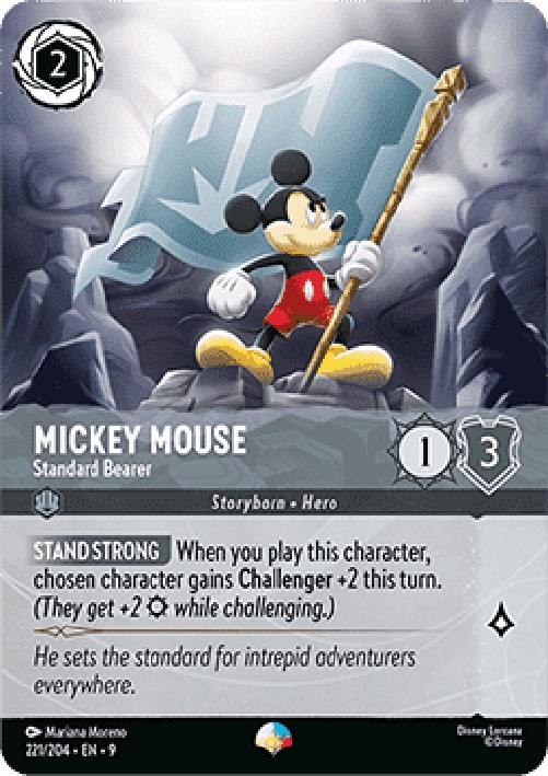 Lorcana 9FAB Mickey Mouse - Standard Bearer (V.2)