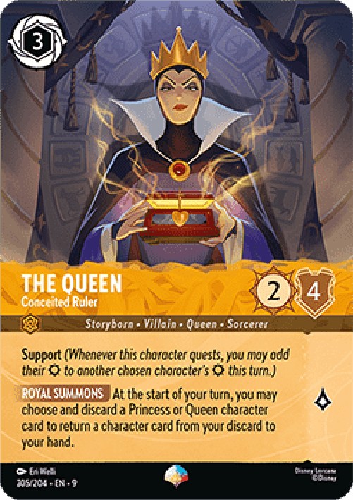 Lorcana 9FAB The Queen - Conceited Ruler (V.2)