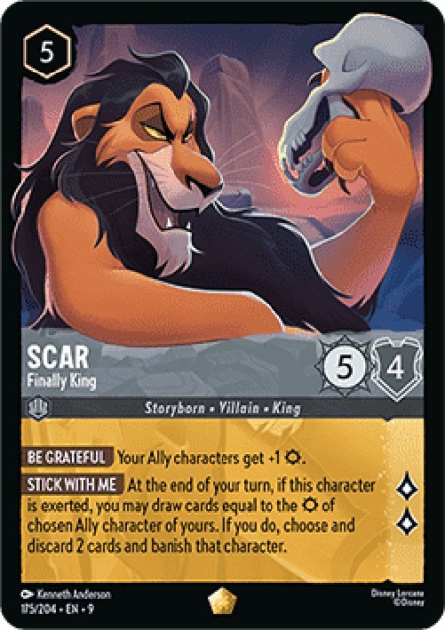 Lorcana 9FAB Scar - Finally King (V.1)