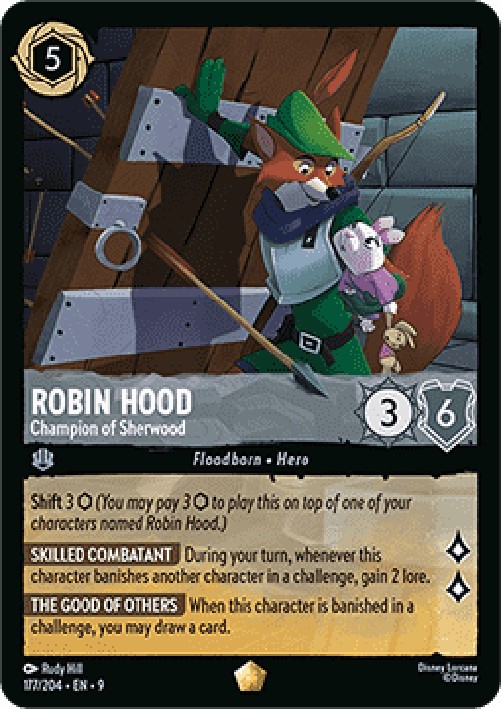 Lorcana 9FAB Robin Hood - Champion of Sherwood