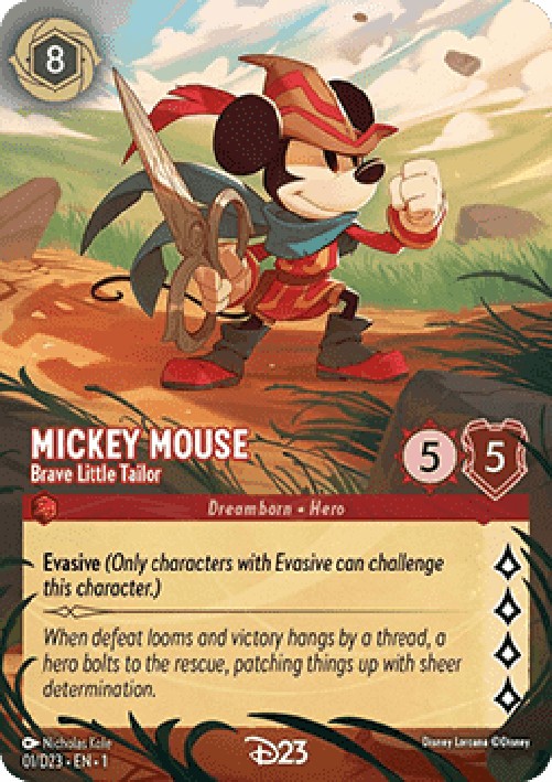 Lorcana D23 Mickey Mouse - Brave Little Tailor