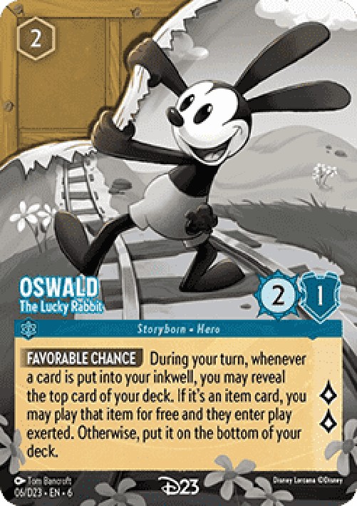 Lorcana D23 Oswald - The Lucky Rabbit