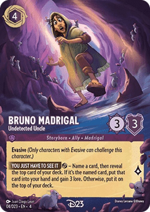 Lorcana D23 Bruno Madrigal - Undetected Uncle