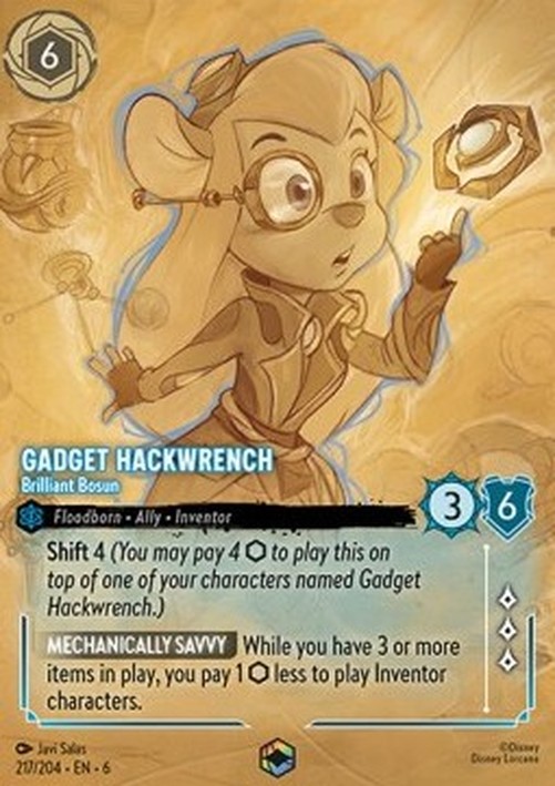 Lorcana 6AZS Gadget Hackwrench - Brilliant Bosun (V.2)
