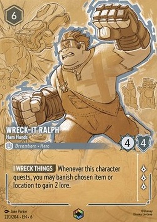 Lorcana 6AZS Wreck-It Ralph - Ham Hands (V.2)