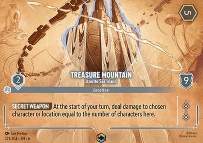 Lorcana 6AZS Treasure Mountain - Azurite Sea Island (V.2)