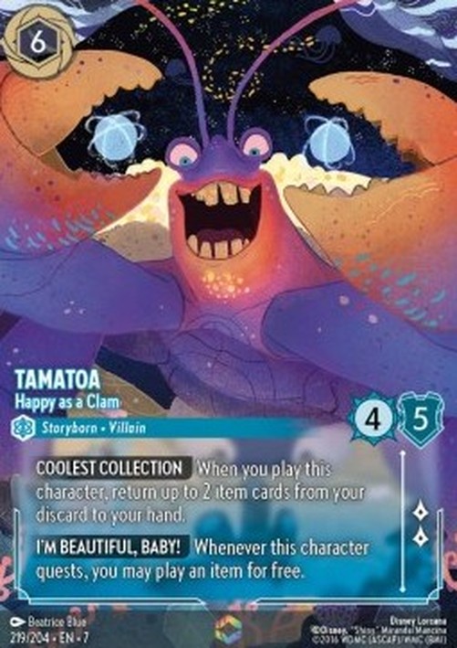Lorcana 7ARI Tamatoa - Happy as a Clam (V.2)