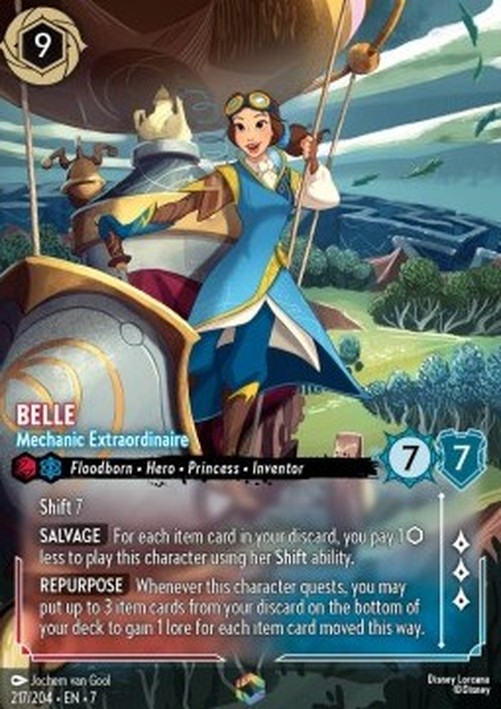 Lorcana 7ARI Belle - Mechanic Extraordinaire (V.2)