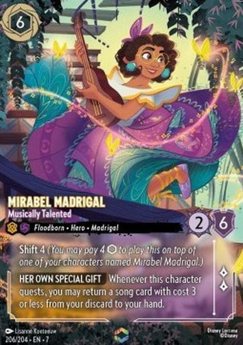 Lorcana 7ARI Mirabel Madrigal - Musically Talented (V.2)