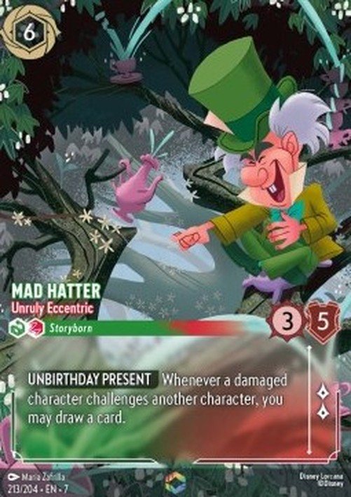 Lorcana 7ARI Mad Hatter - Unruly Eccentric (V.2)