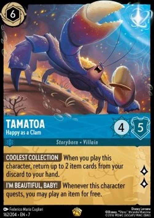 Lorcana 7ARI Tamatoa - Happy as a Clam (V.1)