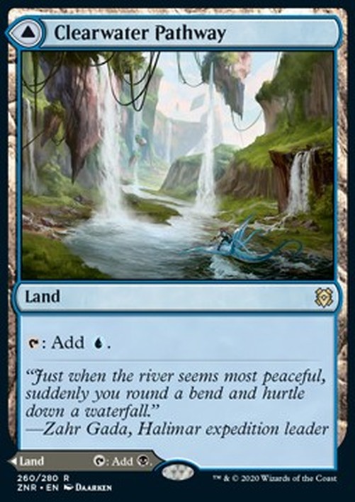 Magic: The Gathering Clearwater Pathway // Murkwater Pathway