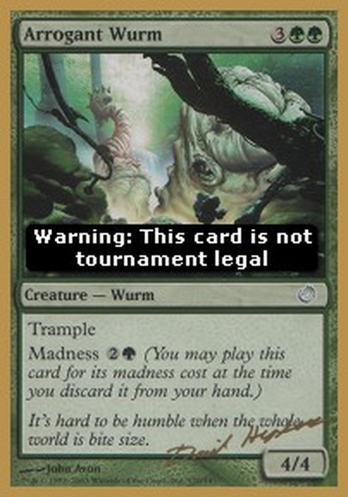 Magic: The Gathering Arrogant Wurm