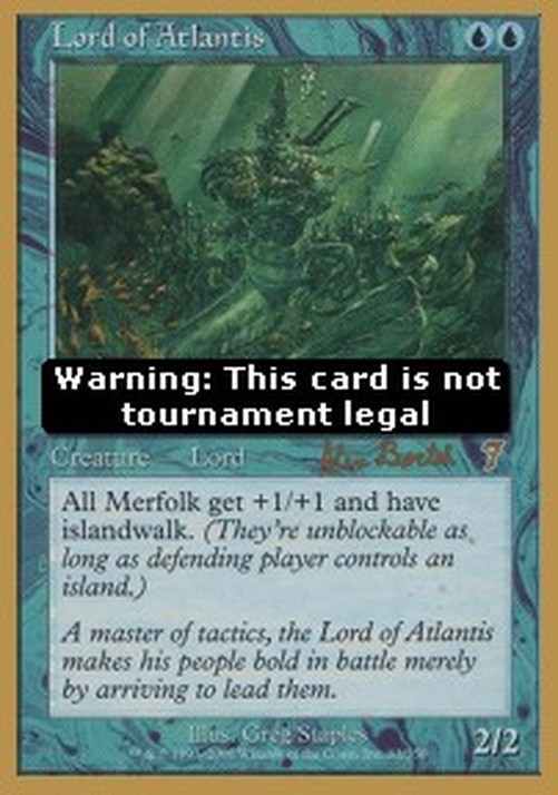 Magic: The Gathering Lord of Atlantis