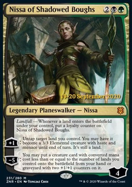 Magic: The Gathering Nissa of Shadowed Boughs (V.2)