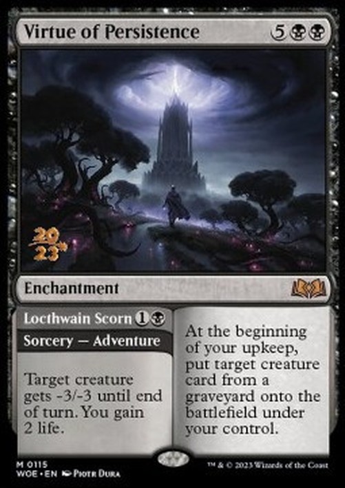 Magic: The Gathering Virtue of Persistence // Locthwain Scorn (V.1)